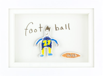 Shadowbox featuring football