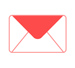 An icon that represents an envelope.